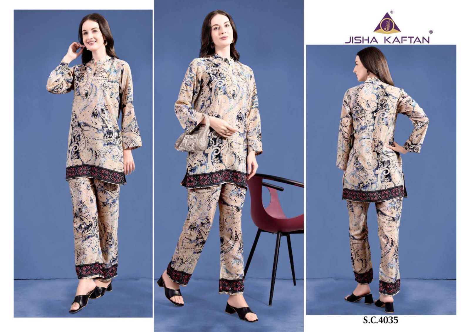 Silk Co Ord Set Vol 9 By Jelite Printed Cord Set Kurti With Bottom Orders In India